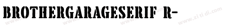 BrotherGarageSerif R字体转换